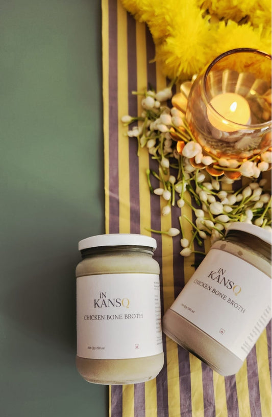 Chicken Bone Broth - Festive Pack of 4 Jars (250ml each)